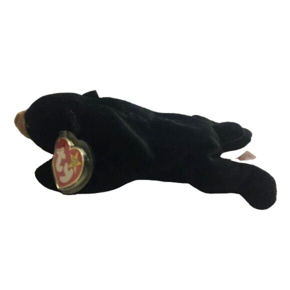 Ty Beanie Baby Rare Blackie The Black Bear Retired Swing Tag Errors 93-94 Collec - Picture 4 of 8